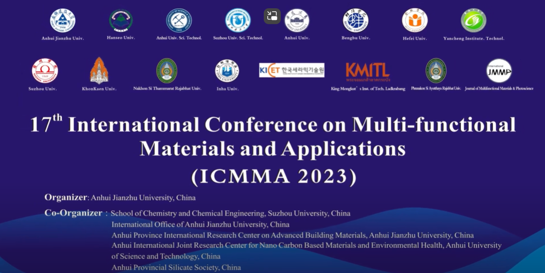 Read more about the article VideoInternational Conference on Multi functional Materials and Applications ICMMA 2023Video